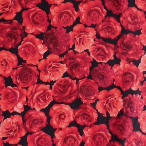 Black Rose Timeless Treasures FAT Quarter 50 x 55 cm Restposten