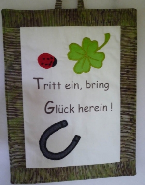 Tritt ein - Welcome-Miniquilt Nähanleitung