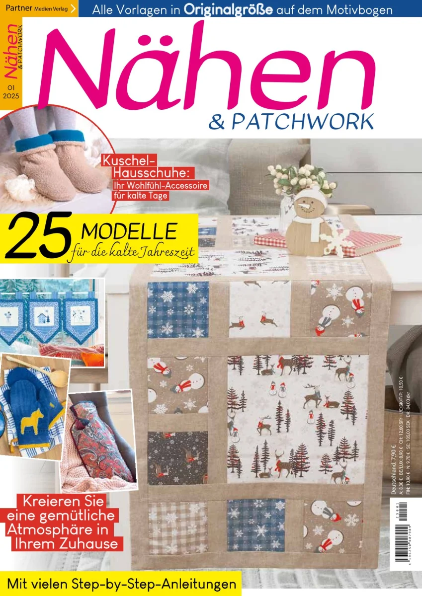 Nähen &  Patchwork Heft 01-2025  Patchwork Magazin